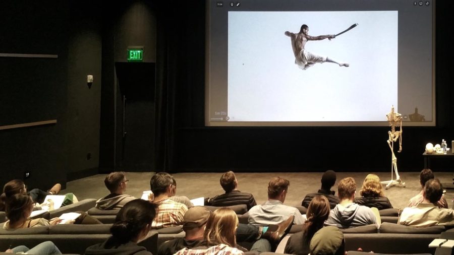 A Bodies in Motion drawing session at Pixar