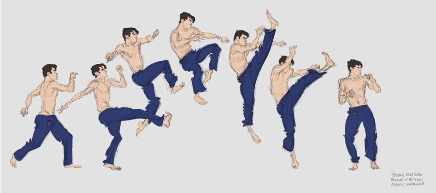 Karate Gesture Study from Bodies in Motion